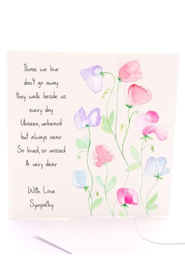 Sympathy Sweet Peas