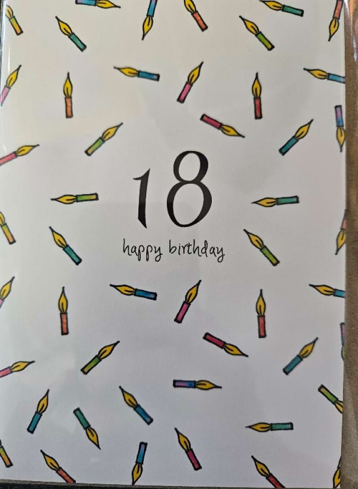 18th Candles Card