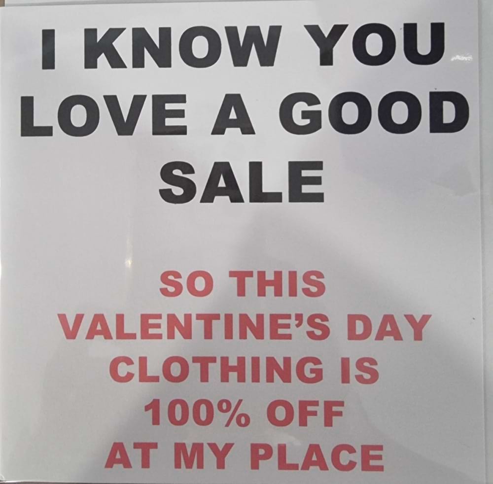 Good Sale @ Valintines