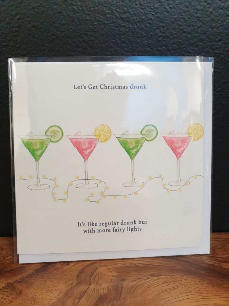christmas Drunk Card