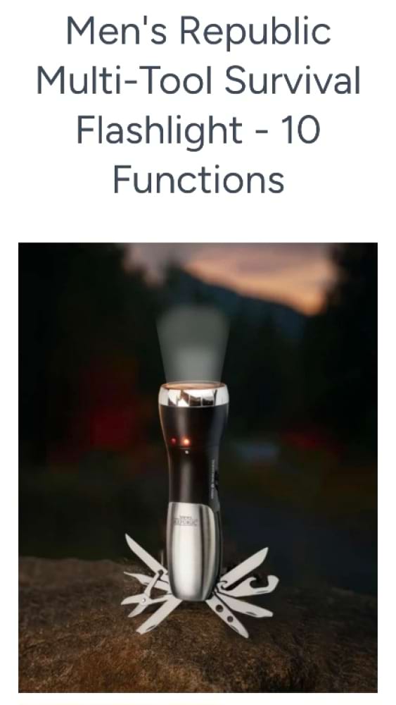 Multi Tool Survival Flashlight