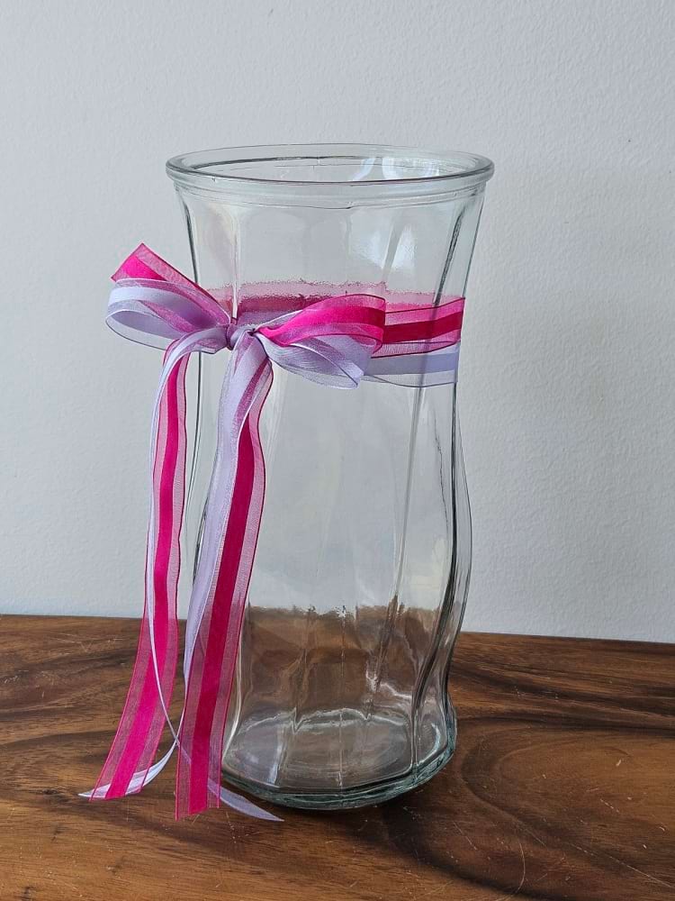 Clear Twist Vase