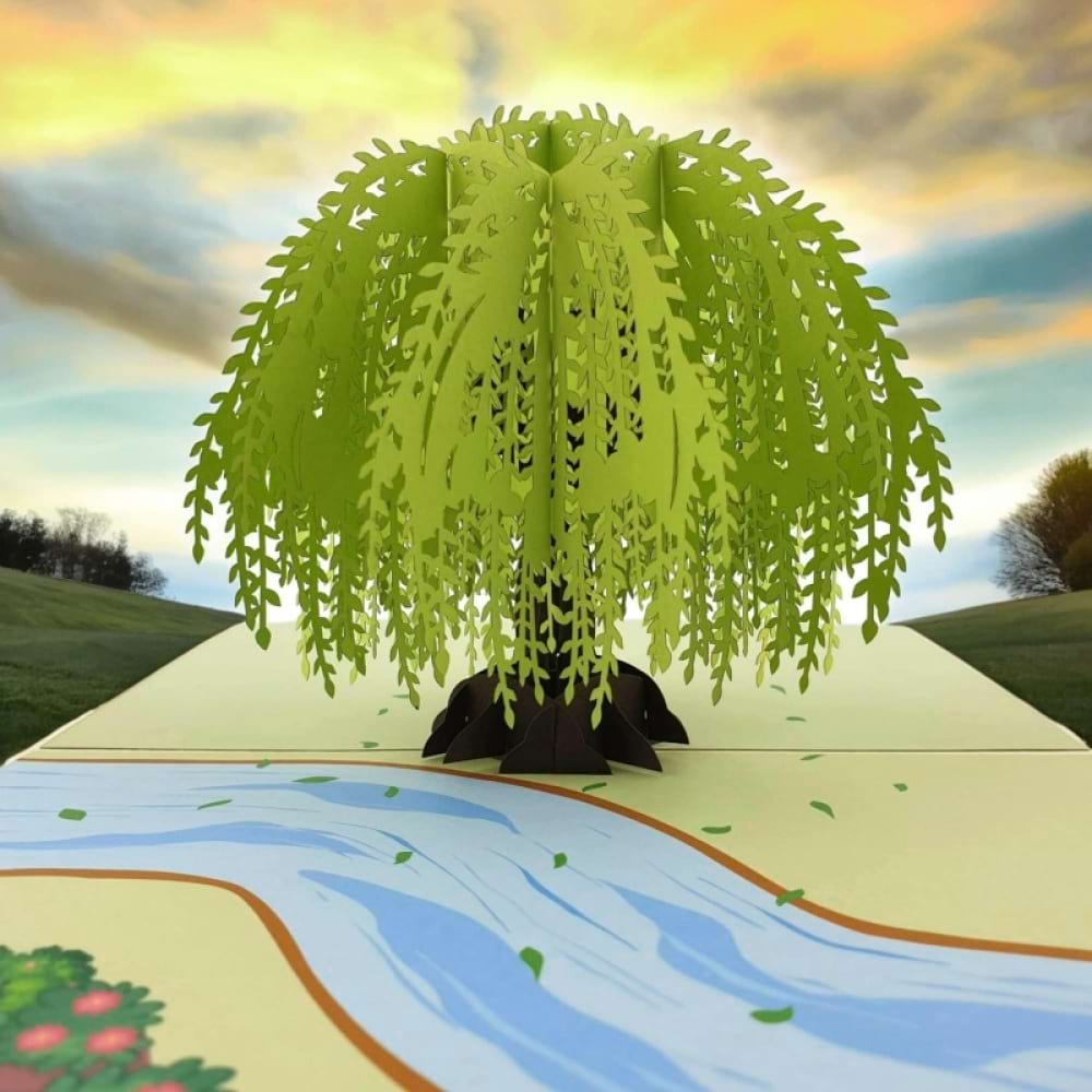Summer Willow Tree Pop-up Card