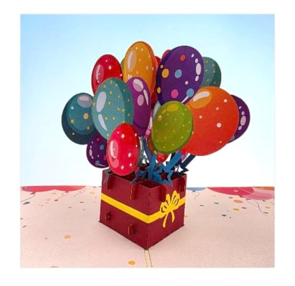 Birthday Balloons Pop Up 