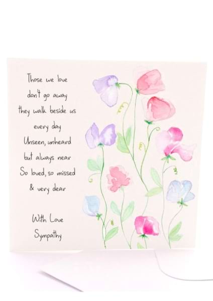 Sympathy Sweet Peas